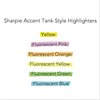 Sharpie Tank Style Highlighters, Blue Ink, Chisel Tip, Blue Barrel, PK12 25010